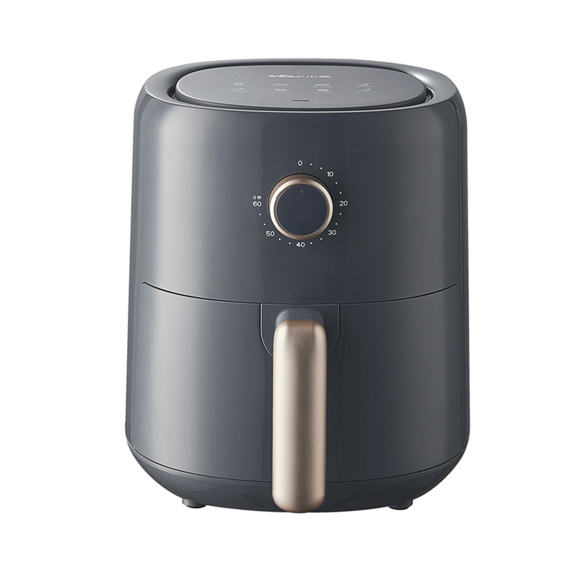 小熊QZG-N10W2空气炸锅家用3升容量单旋钮不粘炸篮微蒸汽