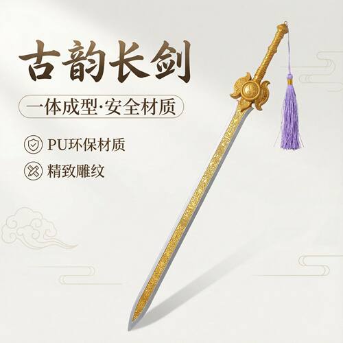 软胶壶中日月剑，含光承影动漫C0S还原复刻舞台表演道具儿童玩具