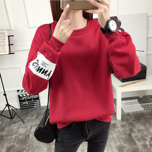 宽松bf套头长袖卫衣