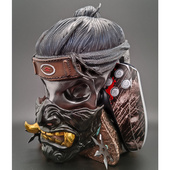 XBOX 对马岛之魂主题游戏手柄支架适用于PS4 PRO手柄纯手工上色