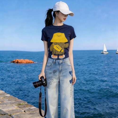 短袖T恤女夏季修身短款半袖上衣