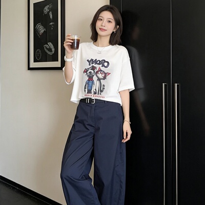 短袖T恤女夏季宽松半袖衫上衣潮