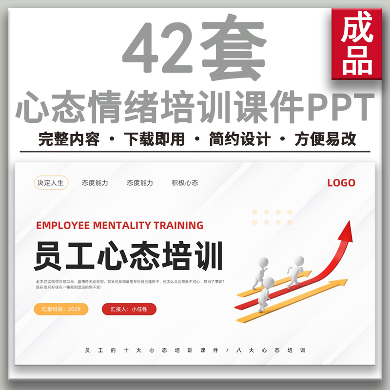 企业公司员工职业心态情绪管理职场培训动态PPT课件 态度决定一切
