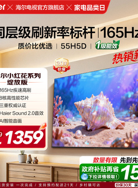 海尔小红花电视55H5D 2026新款55英寸家用液晶电视机以旧换新补贴