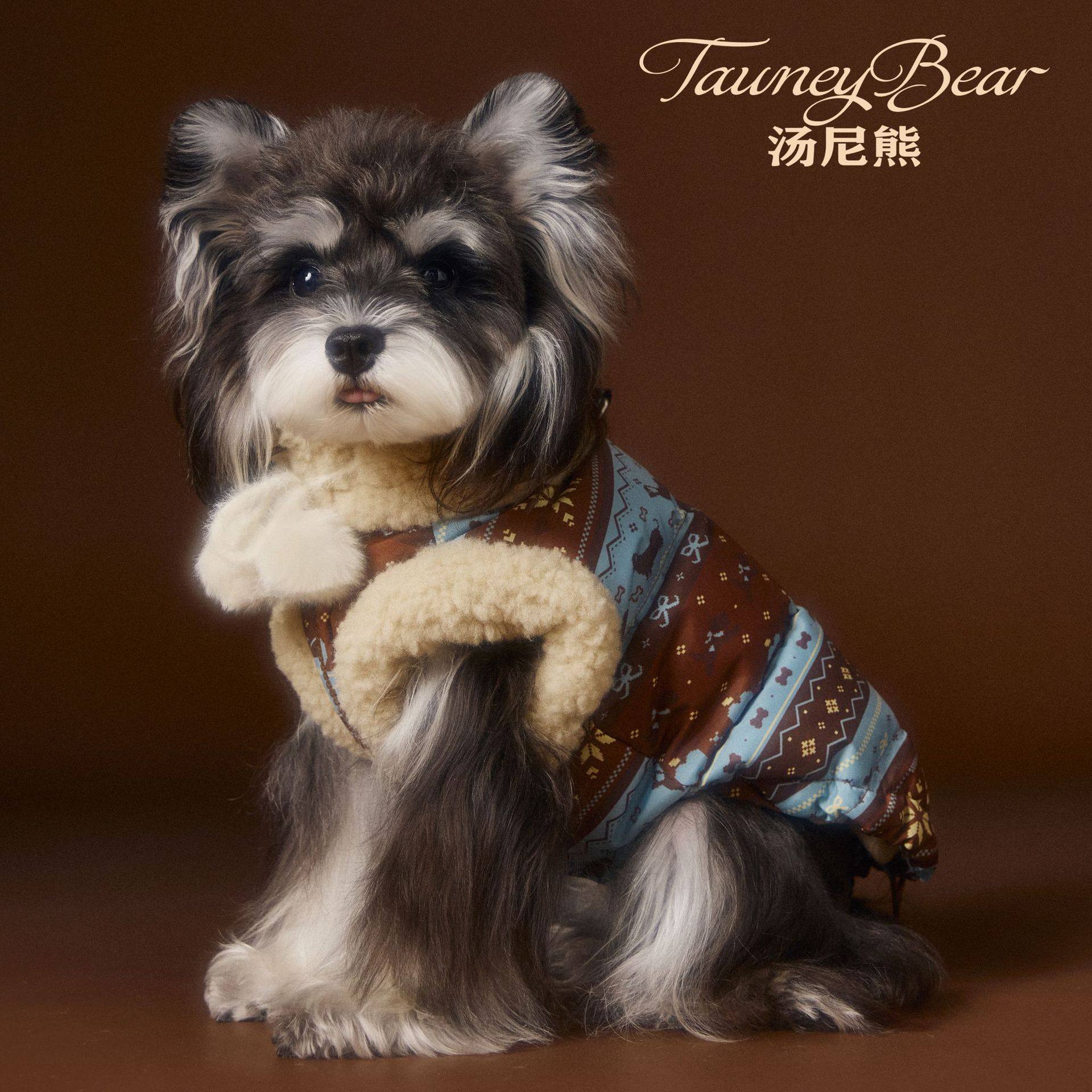 秋冬狗狗衣服羽绒马甲雪纳瑞泰迪腊肠比熊马尔济斯博美约克夏柴犬