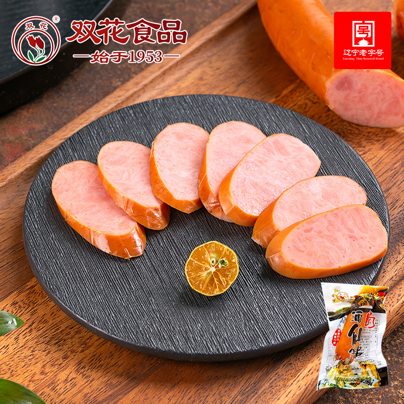 双花酒仙伴侣肠本溪特色风味酒味红香肠甜口猪肉熟食零食独立装包
