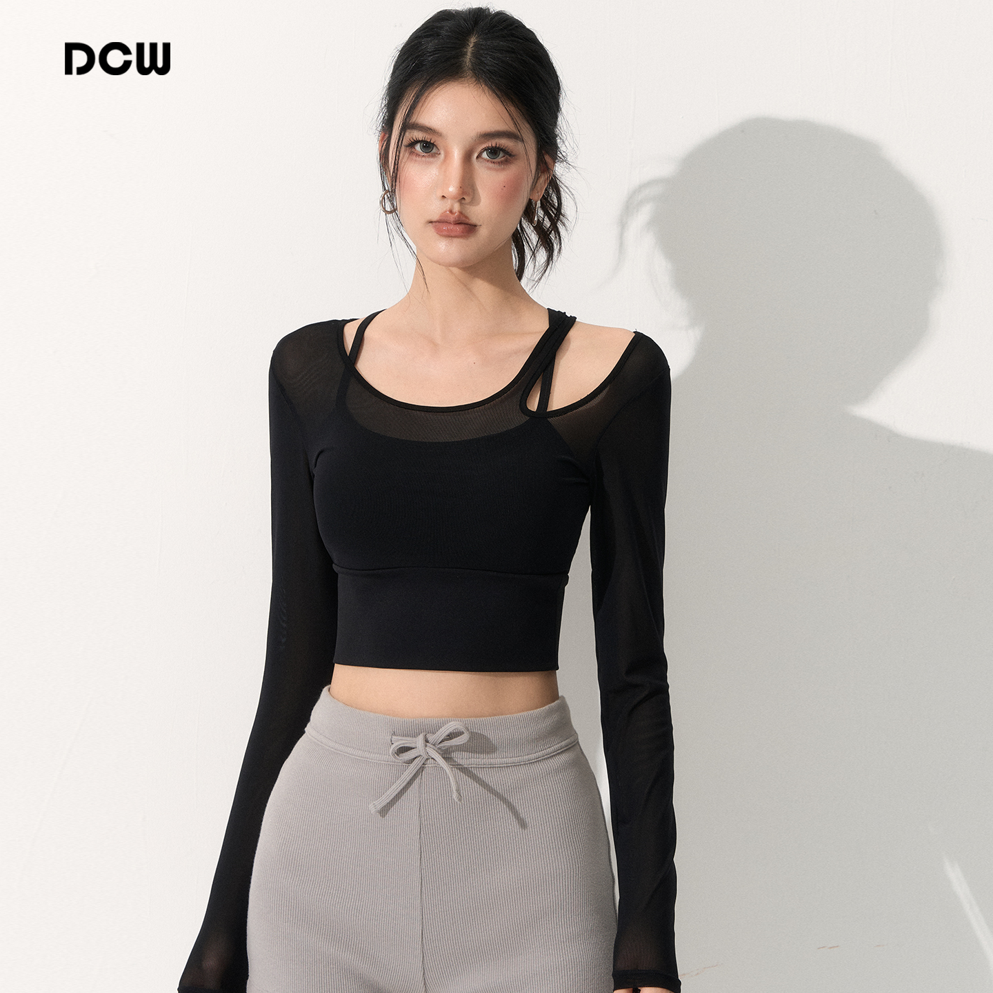 假两件瑜伽服女显瘦普拉提健身服