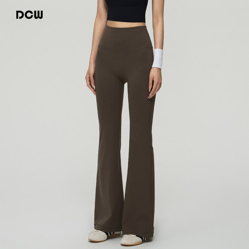 dcw裸感紧身显瘦微喇叭瑜伽长裤