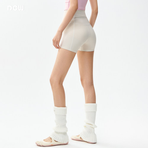 dcw高腰紧身显瘦瑜伽运动短裤女