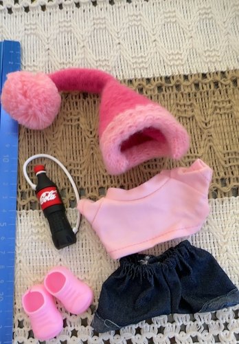 labubu娃衣17cm拉布布衣服盲盒挂件公仔衣服帽子套装