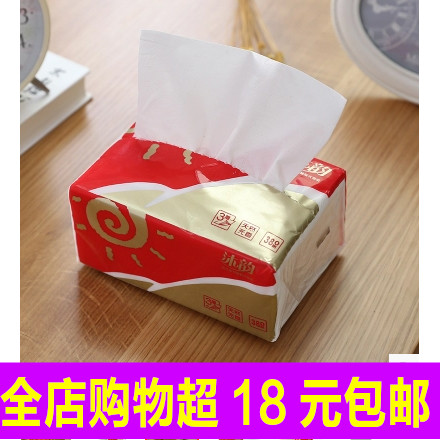 特价原木抽纸巾餐巾纸抽取式卫生纸面纸家用面巾纸婴儿擦手纸整箱