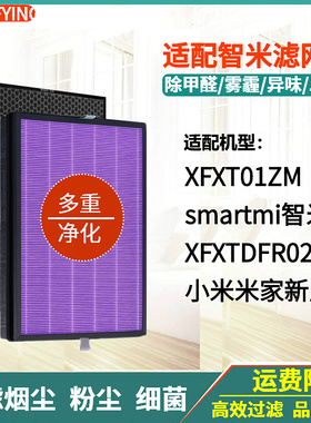 适配小米米家智米新风系统滤芯净化器XFXT01-FL/XFXT02-FLG过滤网