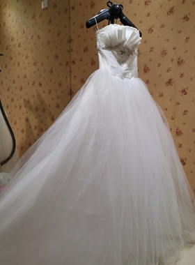 成都罗曼蒂克婚纱礼服 篷篷纱211086（绑带款）特价包邮