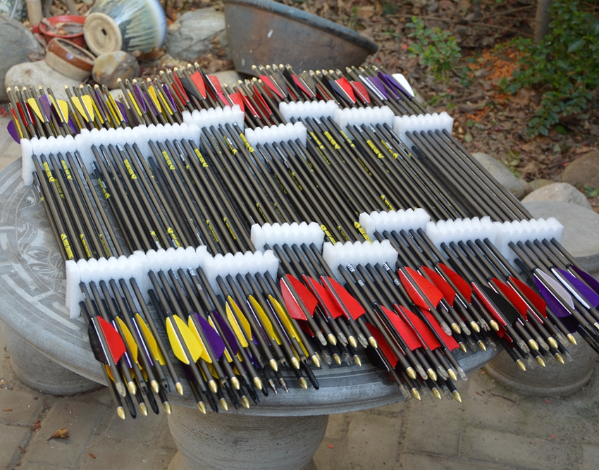 鹿牌真羽纯碳箭传统弓美猎弓箭支