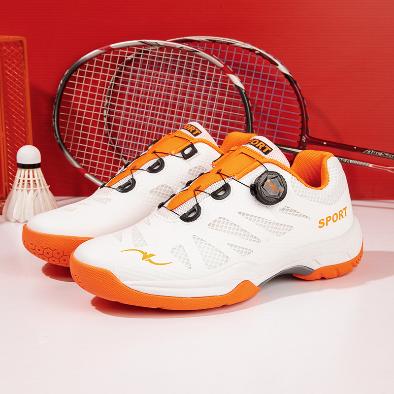 球鞋乒乓球鞋羽网球鞋碳板旋转扣训练比赛免系鞋情侣款排球鞋专业