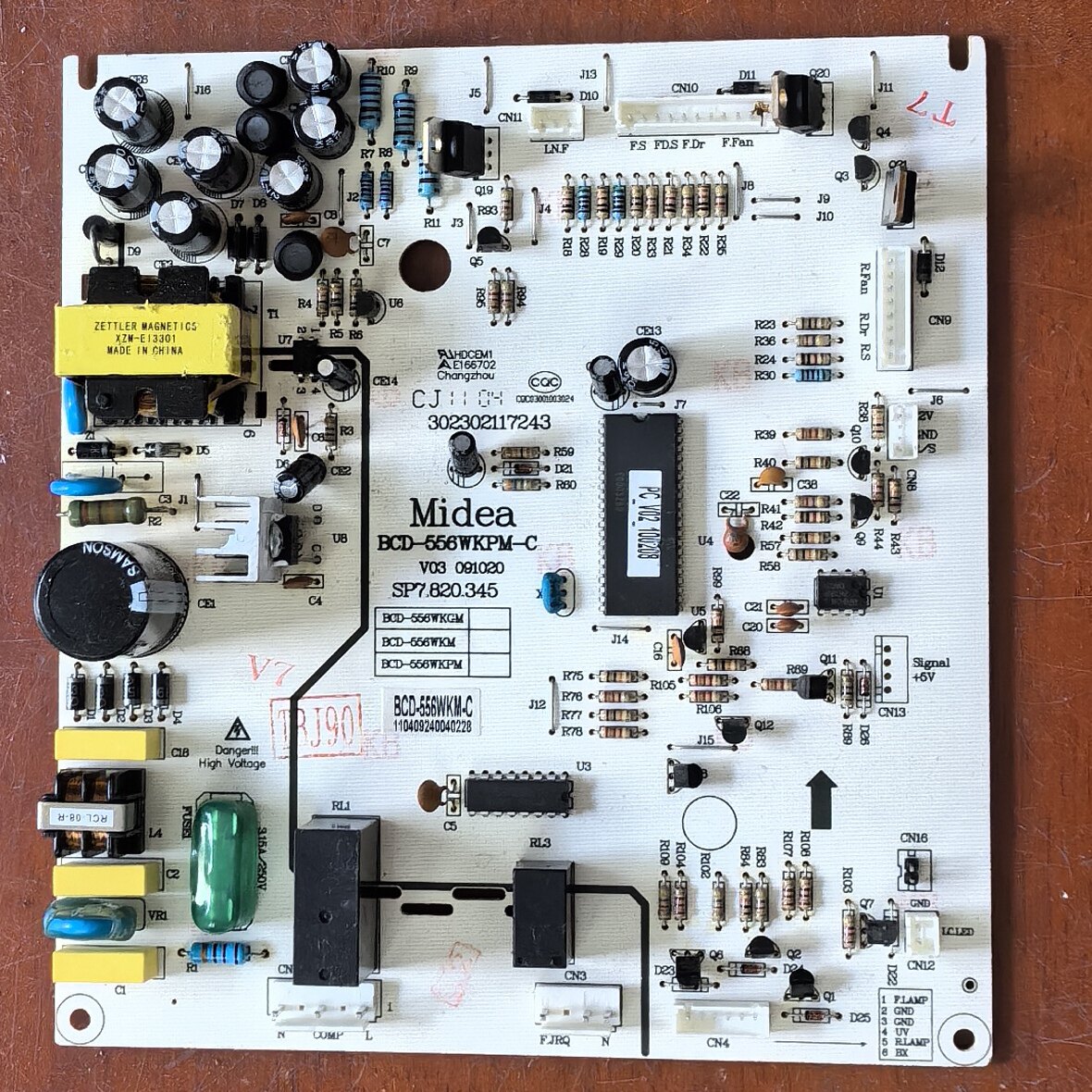 适用美的凡帝罗冰箱BCD-556WKM-C BCD-556WKPM电脑电源主板