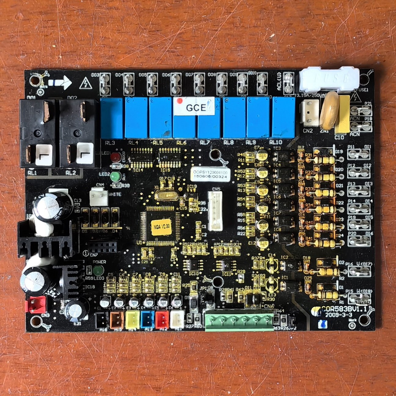 适用开利水冷空调主板cor583bv1.1电脑板00psy120001100 cor583b
