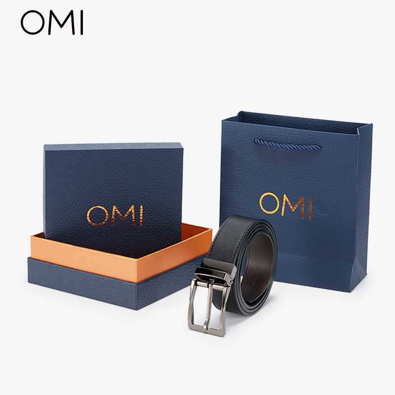 真皮腰带OMI2024新款商务休闲图片
