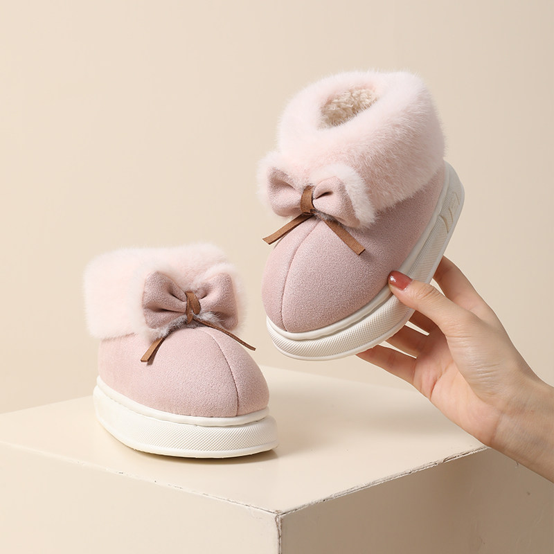 蝴蝶结女童包跟棉拖鞋冬季居家保暖加绒防滑小孩宝宝棉鞋2024新款,童鞋/婴儿鞋/亲子鞋,儿童棉拖鞋,淘宝优惠券,粉丝福利购,淘宝优惠卷