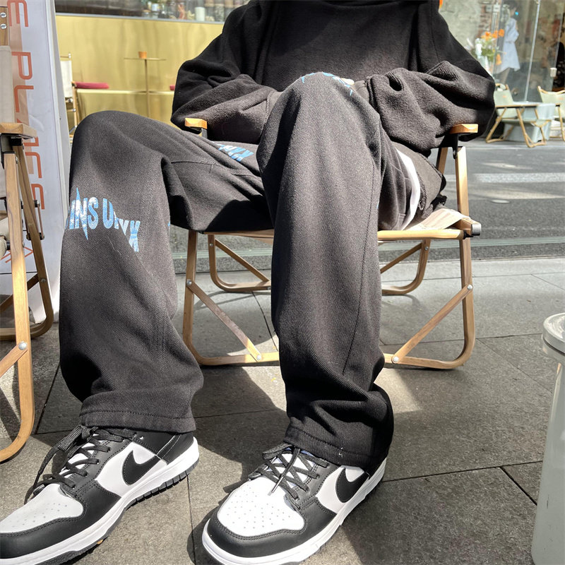 2025春季新款！帅气直筒印花牛仔裤805-KZ32-P60控78,男装牛仔裤,星座809B（原星座805）