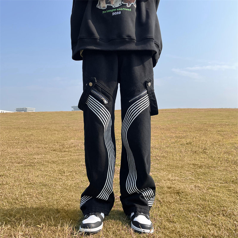 2025秋季新款！宽松阔腿休闲裤直筒长裤 805-KZ106-P60 控78图片