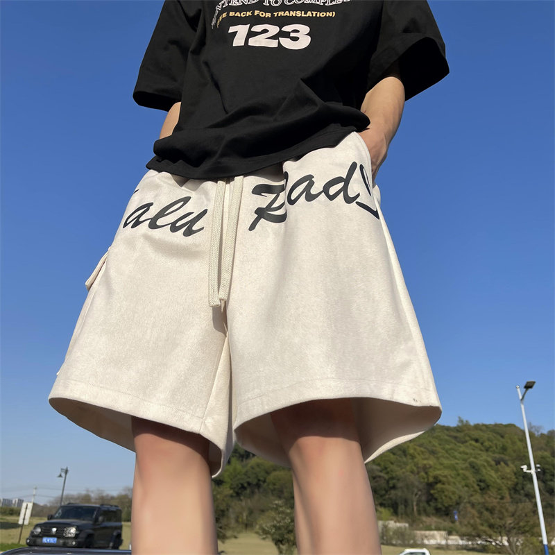2025夏季新款！宽松阔腿印花五分休闲裤809B-DK32-P45控58,男装休闲裤,星座809B（原星座805）