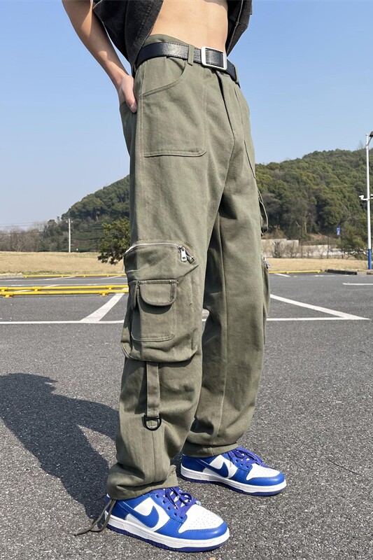2025春季新款！宽松直筒阔腿工装长裤809B-D83-P70控98,男装工装外套,星座809B（原星座805）