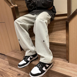 2025秋季新款！个性设计宽松直筒牛仔裤805-KZ83-P55控68，男装牛仔裤，星座809B（原星座805）