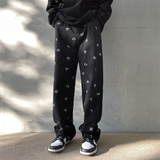 2025春季新款！宽松直筒牛仔裤工艺长裤805-D01-P60控78，男装牛仔裤，星座809B（原星座805）