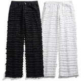 2025春季新款磨破宽松直筒休闲裤805-D03-P60控78，男装休闲裤，星座809B（原星座805）