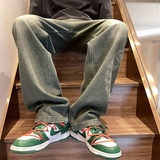 秋季新款！宽松直筒牛仔裤高街刺绣长裤805-KZ82-P55控68，男装牛仔裤，星座809B（原星座805）