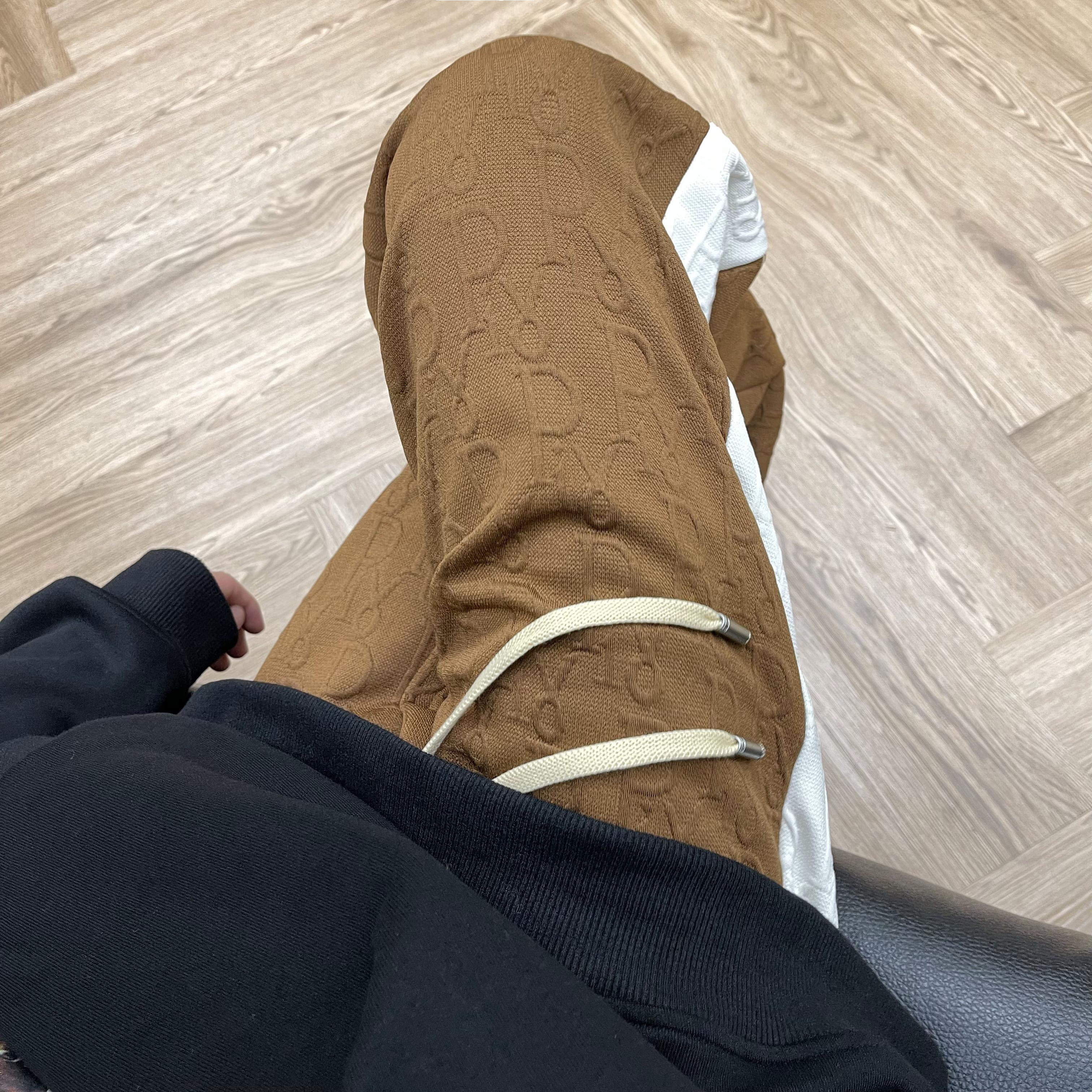 2025秋季新款！宽松直筒拼接个性休闲裤805-KZ108-P60控78,男装休闲裤,星座809B（原星座805）