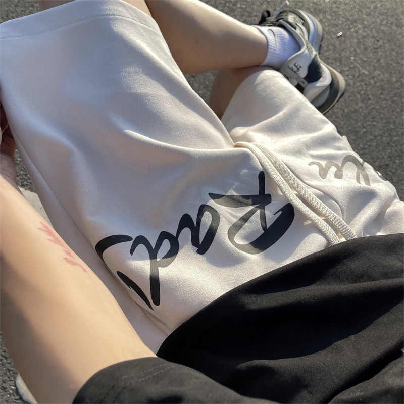 2025夏季新款！宽松阔腿印花五分休闲裤809B-DK32-P45控58，男装休闲裤，星座809B（原星座805）