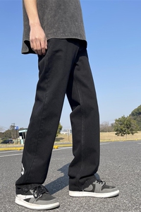 2025春季新款！宽松直筒印花牛仔裤 809B-D32-P55 控68图片