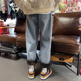 2025冬季加绒加绒加厚宽松直筒百搭牛仔裤805-KZ113-P60-控78，男装牛仔裤，星座809B（原星座805）