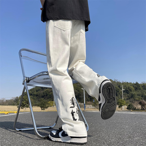 2025春季新款！宽松直筒印花牛仔裤 809B-D32-P55 控68图片