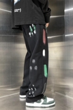 2025春季新款！宽松直筒喷漆牛仔裤805-D22-P60控78，男装牛仔裤，星座809B（原星座805）