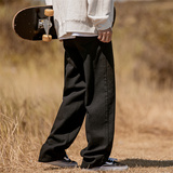 秋季新款!宽松直筒长裤阔腿纯色裤子805-KZ63-P48控68，男装休闲裤，星座809B（原星座805）