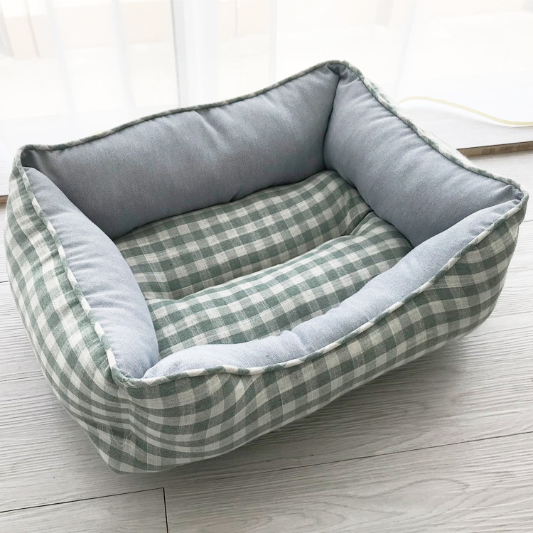 小清新四季通用狗窝柴犬柯基中小型狗窝 保暖猫窝冬天宠物狗垫子