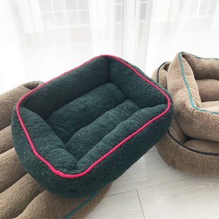 超级厚羊羔绒狗窝 金毛保暖秋冬天狗窝耐咬耐脏大中小型犬狗垫子