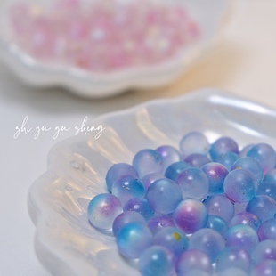 12mm琉璃珠幻彩洒金鱼缸造景 微景观水底世界装饰摆件 斗鱼缸底砂