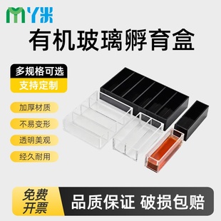 3格 云程有机玻璃孵育盒 2格 单格 4格湿盒带盖内 亚克力WB孵育盒