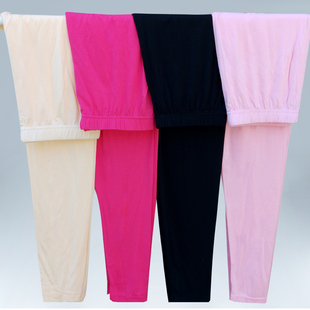 中老年贴身单件内穿高腰打底衬裤 加肥加大码 女 秋裤 女士莫代尔薄款