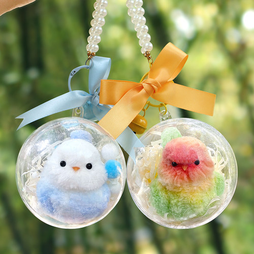 扭扭棒手工diy材料包立体小鸟玩偶包包车挂件