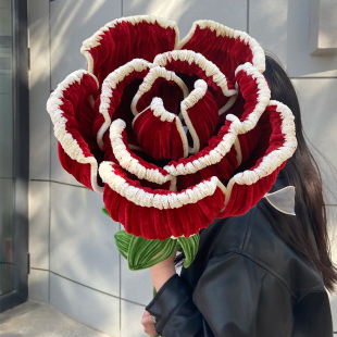 七夕节巨型玫瑰花扭扭棒手工diy材料包送友闺蜜礼物简单手工制作