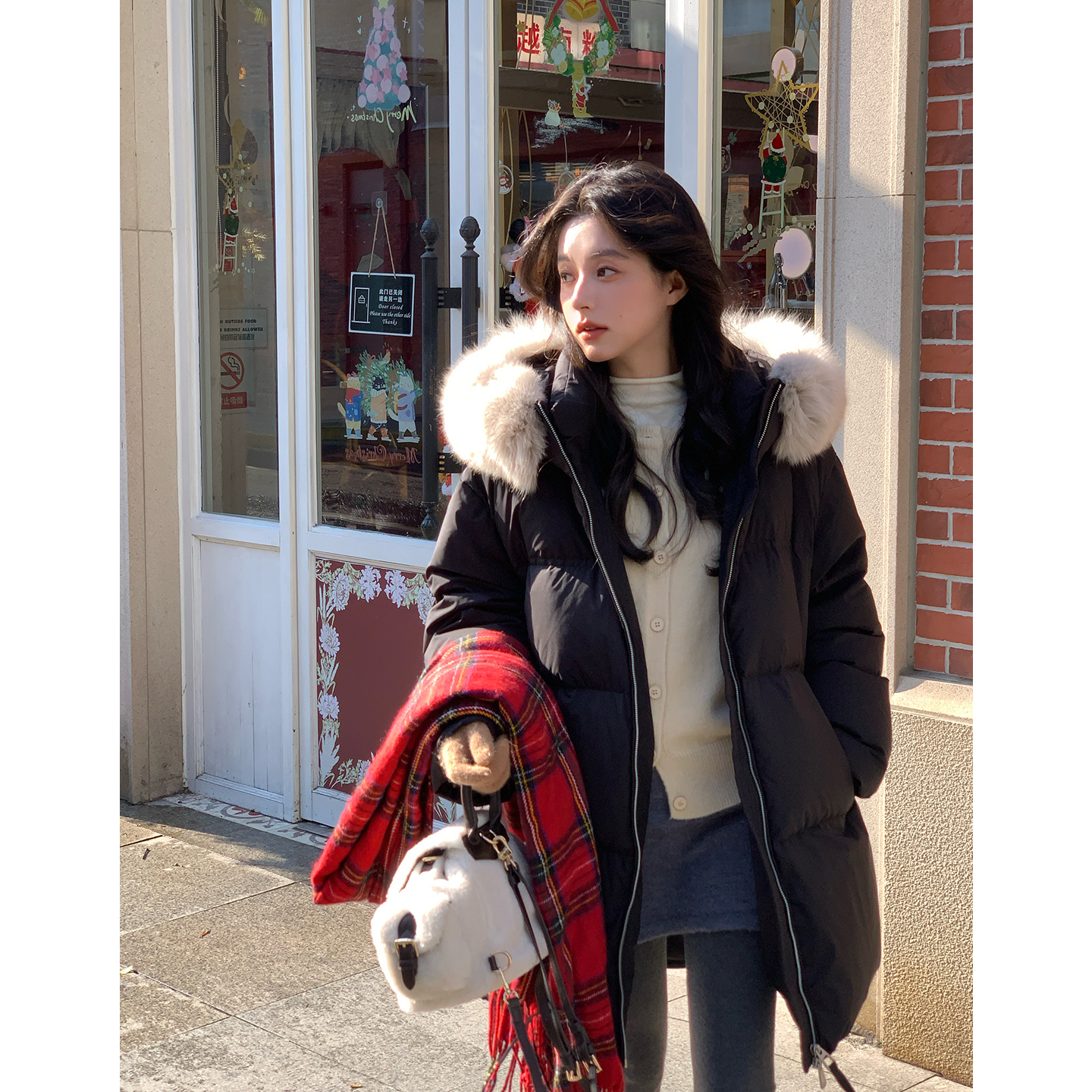 蕉小青JXQING90白鸭绒羽绒服