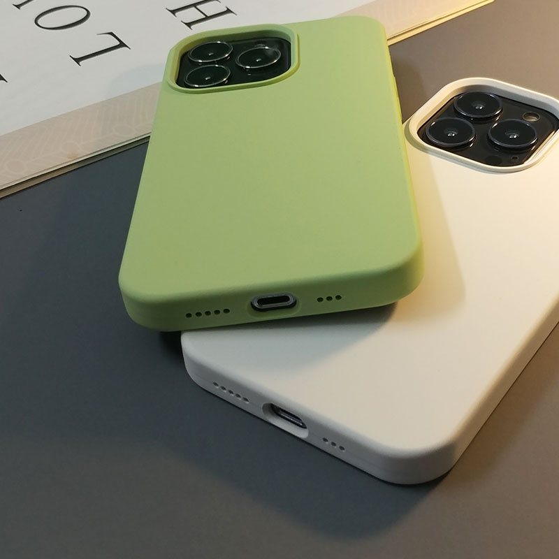 适用iPhone13手机壳苹果13pro液态硅胶软13pro Max防摔保护套纯色