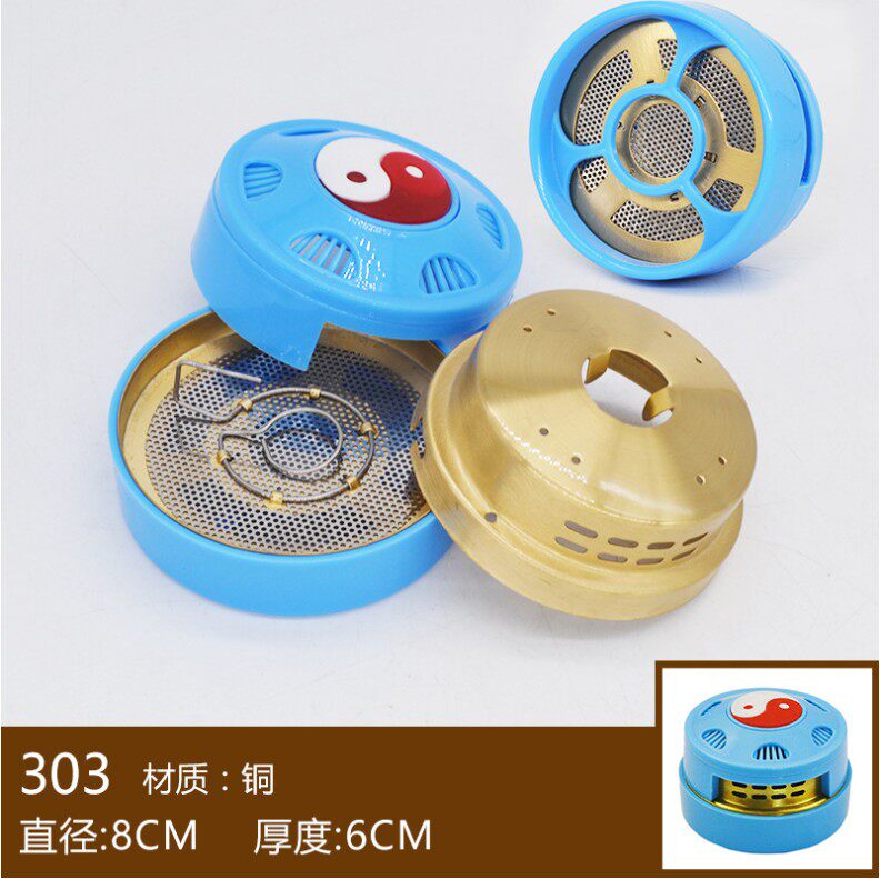 家用纯铜艾灸盒随身悬灸熏多功能温灸炉器具艾草艾条艾柱盒