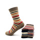 丰华女士袜子秋冬高筒条纹休网红袜青年妈妈保暖舒适时尚 潮棉袜