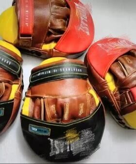 包邮厂家直销ever牛皮拳击练手靶两只红色黑色定制定做的